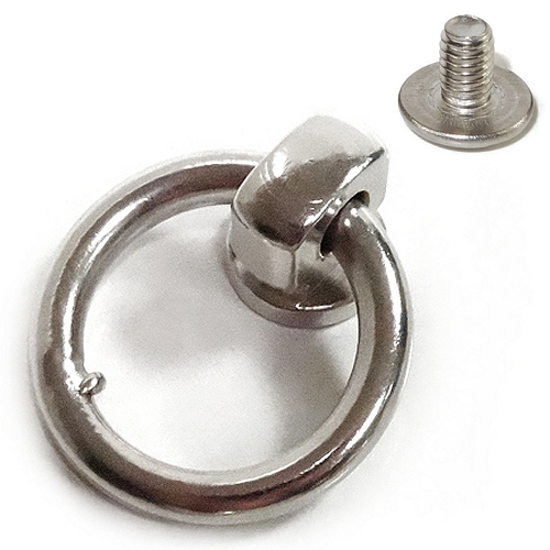 Bild 1 von 12 Stück !! O-Ring 20mm mit Fehlerstellen > Silber, drehbar - schwenkbar, Schraubgewinde,  2.Wahl !