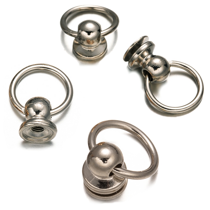 Bild 1 von O-Ring 10mm >> kleiner O-Ring, beweglich im Halter mit Schraubgewinde, Farbe: Silber