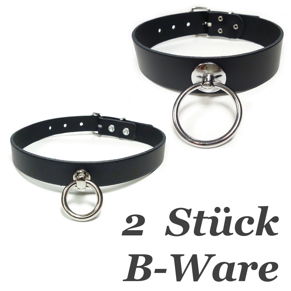 Bild 1 von . Set: 2 Stück >> Halsbänder  mit großem O-Ring 20mm / 35mm >> B-Ware / 2.Wahl !!