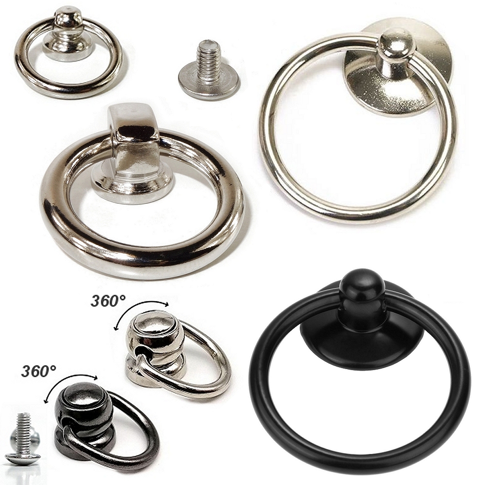 Bild 1 von Zubehör >> D-Ringe und O-Ringe im Halter, Ringkloben als Zubehör für Hals- und Armbänder