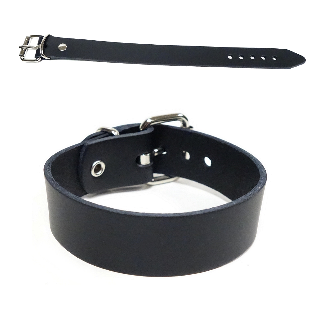 Bild 1 von Armband in Leder - Lederarmband mit Schnalle, Echtleder, Schwarz (Blank)