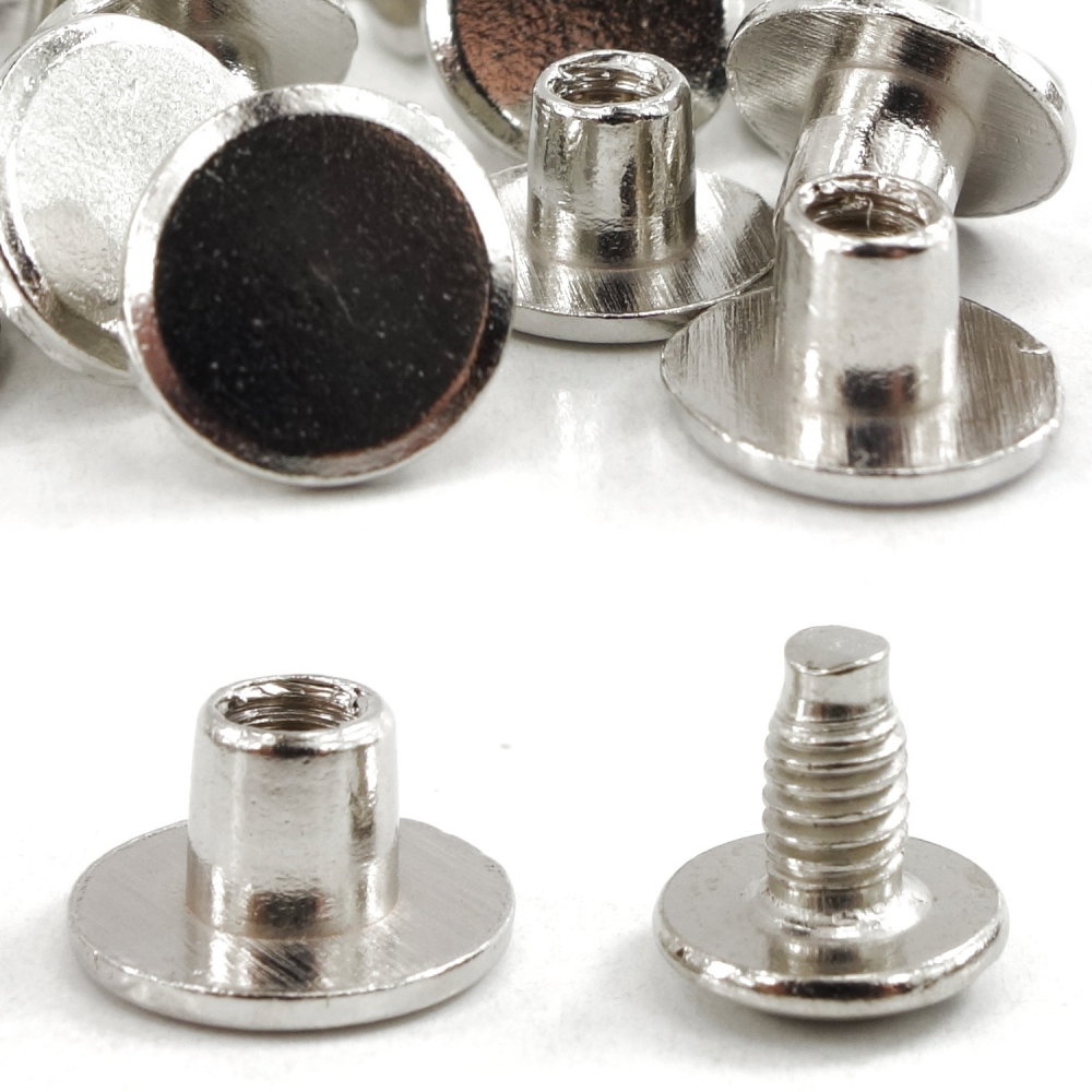 Bild 1 von Zubehör: 30 Stück Gürtelschrauben >> Set:  Füllhöhe 4mm + 5mm + 6mm (Druckguss)