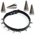 Bild 1 von eXtra Collection >> Nietenhalsband mit Spikenieten 15mm (Con43)