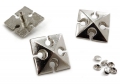 Bild 2 von 10 Stück ! Zinkdruckguss - Ziernieten, Ornament Pyramidennieten 15mm