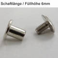 Bild 3 von Zubehör: 10 Stück Gürtelschrauben aus Druckguss >> Füllhöhe 6mm