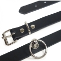 Bild 3 von Halsband in Leder mit großem O-Ring 21mm (Echtlederhalsband)