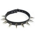 Bild 6 von . Set: 2 Stück >> Nietenhalsbänder, Choker >> mit Killernieten 12mm + 25mm, 1-reihig
