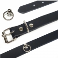 Bild 3 von Halsband in Leder mit kleinem O-Ring 10mm (Echtlederhalsband)
