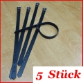 Bild 6 von . Set: 5 Stück >> Halsband in Leder - Lederhalsband, Echtleder Ledergurt Schwarz (Blank)