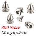 Bild 2 von 300 Stück Schraubnieten, Killernieten 12mm, Silber, Zinklegierung