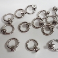Bild 3 von 12 Stück !! O-Ring 20mm mit Fehlerstellen > Silber, drehbar - schwenkbar, Schraubgewinde,  2.Wahl !