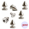 Bild 1 von 300 Stück Schraubnieten, Killernieten 12mm, Silber, Zinklegierung