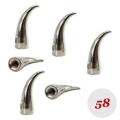 Bild 1 von . 58 Stück Schraubnieten, Zinklegierung, Rund - Krallenniete 19mm (Silber) - Kurzes Gewinde