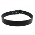 Bild 1 von Halsband in Leder - Lederhalsband, Echtleder Schwarz (Blank)