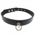 Bild 2 von Halsband in Leder mit kleinem O-Ring 13mm (Echtlederhalsband)