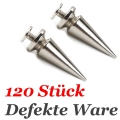 Bild 1 von 120 Stück Schraubnieten: Defekte Ware, Gewindefehler, Killerniete 25mm (Silber), Zinklegierung