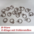 Bild 4 von 12 Stück !! O-Ring 20mm mit Fehlerstellen > Silber, drehbar - schwenkbar, Schraubgewinde,  2.Wahl !