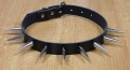 Bild 4 von Lackleder - Halsband mit Spikenieten 28mm, 1-reihig