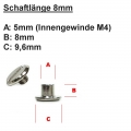 Bild 4 von Zubehör: 10 Stück Gürtelschrauben in Premiumqualität >> Füllhöhe 8mm