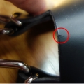 Bild 6 von Nietenarmstulpe mit Spikenieten 25mm, Armstulpe mit winzig kleiner Fehlerstelle (siehe Abbildung)
