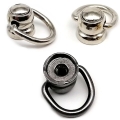 Bild 2 von Zubehör >> D-Ringe und O-Ringe im Halter, Ringkloben als Zubehör für Hals- und Armbänder  / (Auswahl) D-Ring 15mm >> Silber