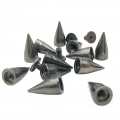 Bild 3 von 100 Stück Schraubnieten, Zinklegierung, Killerniete 15mm (Schwarz)