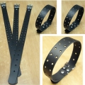 Bild 2 von Halsband, Lederhalsband 2-reihig mit 30-Loch gelocht
