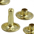 Bild 1 von 100 Stück Hohlnieten >>> Stiftlänge 10mm (Gold)