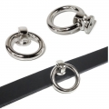 Bild 4 von Halsband in Leder mit großem O-Ring 20mm (Echtlederhalsband)