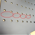 Bild 6 von Nietenarmstulpe mit Spikenieten 25mm, Armstulpe mit minimalem Lederfehler (siehe Abbildung)