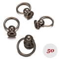 Bild 1 von . 50 Stück kleine O-Ringe 10mm, Schwarz, Ringkloben mit Schraubgewinde >> B-Ware / 2.Wahl !