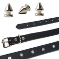 Bild 4 von . Set: 2 Stück >> Nietenhalsbänder, Choker >> mit Killernieten 12mm + 25mm, 1-reihig