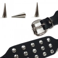 Bild 3 von Nietenarmband,  Spikenieten 27mm, 3-reihig