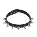 Bild 3 von eXtra Collection >> Nietenhalsband mit Spikenieten, Kugelspitze 21mm, Choker, 1-reihig