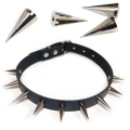 Bild 1 von Halsband, Nietenhalsband Choker mit Spikenieten 20mm, 1-reihig
