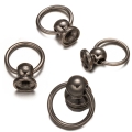 Bild 2 von . 50 Stück kleine O-Ringe 10mm, Schwarz, Ringkloben mit Schraubgewinde >> B-Ware / 2.Wahl !