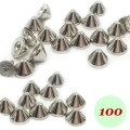 Bild 1 von 100 Stück Schraubnieten, Spitznieten 6mm, Silber, Zinklegierung