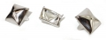 Bild 3 von 2-PIN Niete >> Pyramidenniete 12mm >> Silber (Premiumqualität)