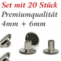 Bild 5 von Zubehör: 20 Stück Gürtelschrauben in Premiumqualität >> Set:  Füllhöhe 4mm + 6mm (M3)
