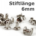 Bild 1 von 100 Stück Hohlnieten > Stiftlänge 6mm (Silber)