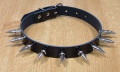 Bild 4 von Lackleder - Halsband mit Spikenieten 25mm, 1-reihig
