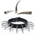 Bild 2 von Halsband, ovale Säbelnieten 46mm, 2-reihig (18 Nieten)