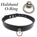 Bild 1 von Halsband in Leder mit kleinem O-Ring 13mm (Echtlederhalsband)