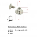 Bild 4 von Zubehör: 10 Stück Gürtelschrauben aus Druckguss >> Füllhöhe 6mm