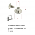 Bild 4 von Zubehör: Gürtelschrauben >> Menge, Füllhöhe und Qualität nach Auswahl >> versandkostenfrei  / (Menge) 10 Stück / (Material) Druckguss / (Füllhöhe) Füllhöhe 5mm + 6mm