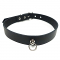 Bild 2 von Halsband in Leder mit kleinem O-Ring 10mm (Echtlederhalsband)