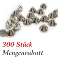 Bild 3 von 300 Stück Schraubnieten, Spitznieten 6mm, Zinklegierung