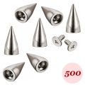 Bild 1 von 500 Stück Schraubnieten, Zinklegierung, Killerniete 15mm (Silber)