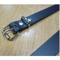 Bild 9 von Set: 5 Stück >> Halsband in Leder - Lederhalsband, Echtleder Ledergurt Schwarz (Blank)