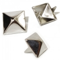 Bild 1 von 4-PIN Niete >> Pyramidenniete 10mm >> Silber (Premiumqualität)